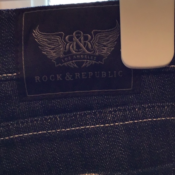 Rock & Republic Jeans with silver embroidery Bootcut NWT - Picture 3 of 8